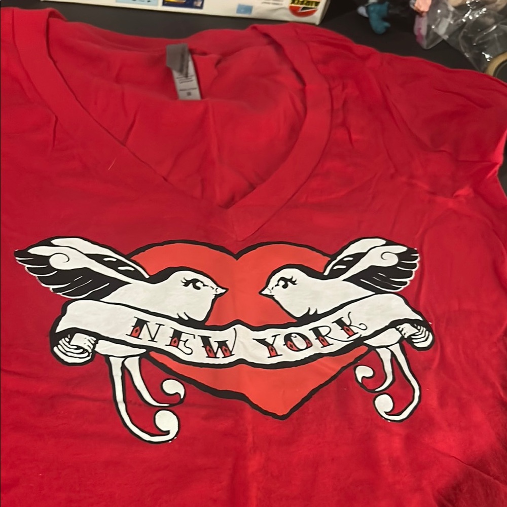 New York  with Heart and Birds